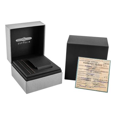 7. Men's Watch ZEPPELIN LZ127 Graf Zeppelin Dual Time 7644-5 + BOX