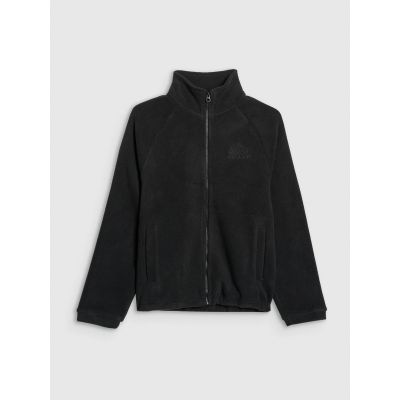 6. Regular fleece with stand-up collar for boys 4F 4FJRAW25TFLEM490-20S