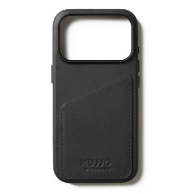 5. Mujjo Wallet Leather Case - leather case for iPhone 17 Pro compatible with MagSafe (black)