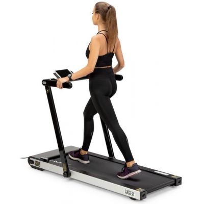 5. HMS LOOP12 MULTI Electric Treadmill with Desk 1-12 km/h, Black