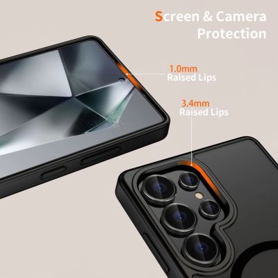 3. Tech-Protect MagMat MagSafe Case for Samsung Galaxy S25 Ultra - Black