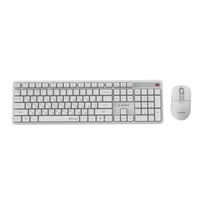 GEMBIRD WIRELESS KEYBOARD + MOUSE SET SILENT KEY PRO BUSINESS, WHITE, RU LAYOUT