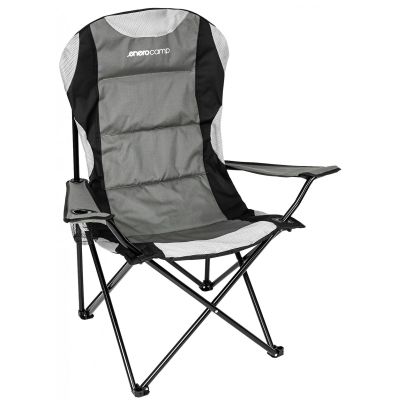 7. LUX FOLDING CAMPING CHAIR 60X60X105CM GREY-BLACK