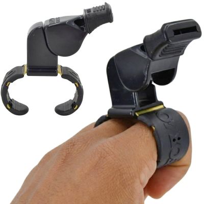 FOX 40 CLASSIC CMG WHISTLE BLACK FINGERGRIP