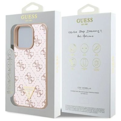 8. Guess New 4G Triangle Case for iPhone 16 Pro - White