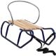 TOMEK Metal Sled with Backrest, Blue