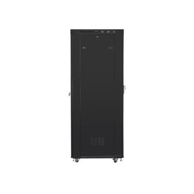 5. LANBERG FLOOR RACK CABINET 19" 42U 800X1000 GLASS DOOR LCD BLACK FF01-8042-12BL (FLAT PACK)