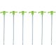 TENT PEGS 19CM SET 6 PCS METAL PLASTIC CAMP ACTIVE