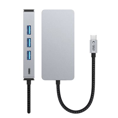 6. Tech-Protect HB05 HUB 9in1 USB-C + USB2.0 + USB3.0 + HDMI 4K 60HZ + SD / TF + PD100W + RJ45 adapter - gray