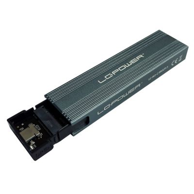 4. LC-Power LC-M2-C-MULTI-3 Hard Drive Enclosure SSD Case Anthracite M.2