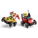 5. LEGO CITY 60458 Pizza vs. Fire Truck Racer Set