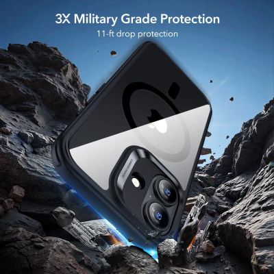 4. ESR Classic Hybrid MagSafe + Tempered Glass Set for iPhone 17 - Clear Black