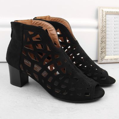 12. M.Daszyński W SAN32A suede ankle boots black