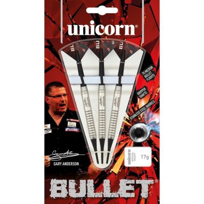 6. Unicorn Bullet Stainless Steel soft tip darts - Gary Anderson 16g:23520|18g:23521