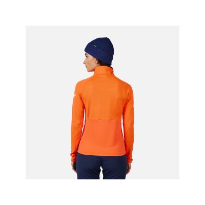3. ROSSIGNOL Women's Sweatshirt W Blackside Mix HZ Fleece Orange