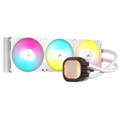 7. CORSAIR NAUTILUS 360 ARGB White, 360mm Radiator, Liquid CPU Cooler
