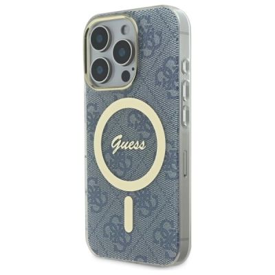 2. Guess IML 4G MagSafe iPhone 16 Pro Case - Blue