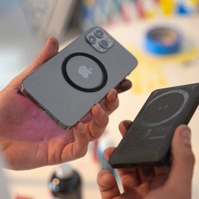 6. Tech-Protect MagMat MagSafe magnetic ring universal - black / silver (2 pcs.)