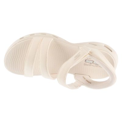 3. Skechers Slip-Ins: GO Walk Glide-Step 2.0 Sandals – Ella 141269-NAT Beige 36