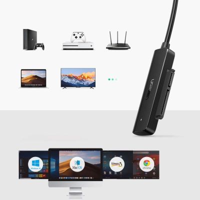 8. Ugreen adapter HDD SSD 2.5'' SATA III 3.0 - USB 3.2 Gen 1 (USB 5 Gbps) black (70609 CM321)