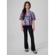 3. Girls' boxy T-shirt with print 4F 4FJRAW26TTSHF4243-90A