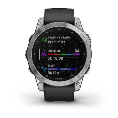 4. Garmin Fenix 7 Standard Edition (47 mm) Silver / Graphite Band watch