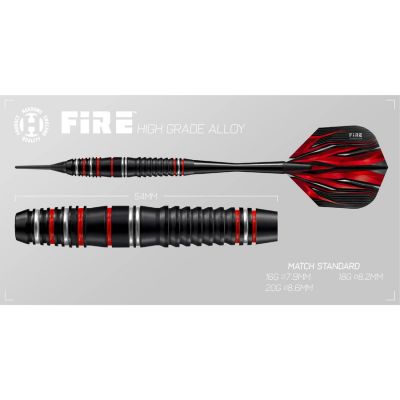 11. Harrows Fire High Grade Alloy Softip Darts HS-TNK-000016036