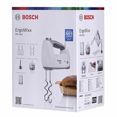 18. BOSCH MFQ36480 Hand Mixer (450 W; white)