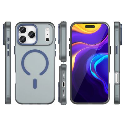 3. Magnetic Abrasive iPhone 17 Pro Max Case Compatible with MagSafe - Matte Blue
