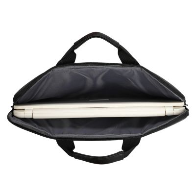 4. Wozinsky WTL-15 15.6" Laptop Bag with Handle and Metal Zipper - Gray