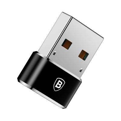 4. Baseus Mini USB-C to USB-A adapter - black