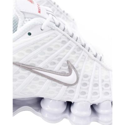 5. Nike SHOX TL Metallic Silver Men's Sports Shoes White - AV3595-100