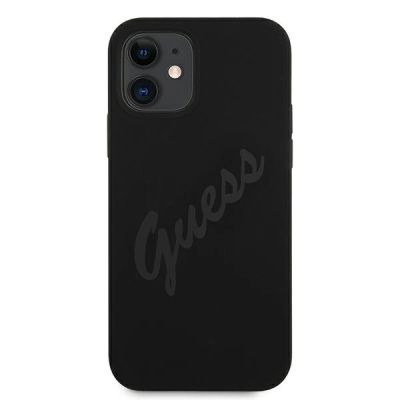 3. Guess GUHCP12SLSVSBK iPhone 12 mini 5.4" black/black hardcase Script Vintage