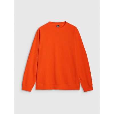 3. Men's sweatshirt without zipper and hood 4F 4FRSS25TSWSM2179-70S