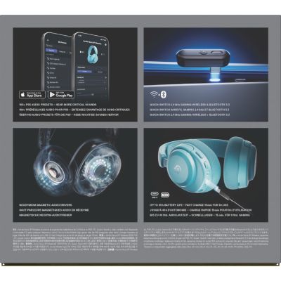 9. Steelseries Arctis Nova 3P Wireless headphones for Playstation, Aqua