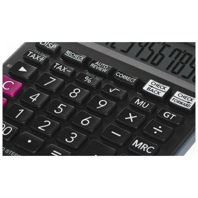 5. CASIO MJ-120D PLUS OFFICE CALCULATOR BLACK, 12-DIGITAL DISPLAY