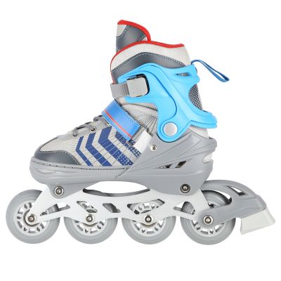 5. NH18192 4in1 GREY-BLUE SIZE M(34-38) ROLLER SKATES WITH HOCKEY SLEEVE NILS EXTREME
