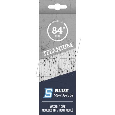 2. BlueSports Titanium 902041 Waxed Laces