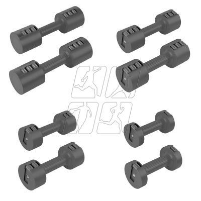 4. Adjustable dumbbells 2x 2.5 kg Spokey Multibell SPK-944195