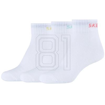 Skechers 3PPK Wm Mesh Ventilation Quarter Socks SK42022-1000 White 35-38