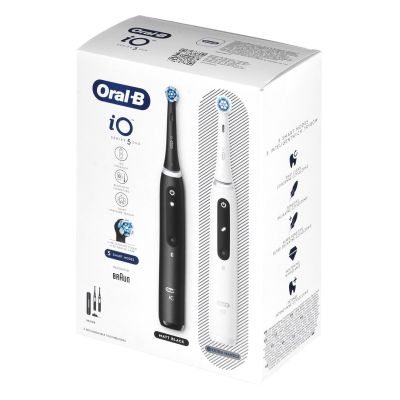 16. Braun Oral-B iO5 Duo Electric Toothbrush Matt Black/Quite White