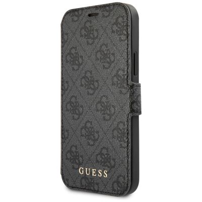 Guess GUFLBKSP12M4GG iPhone 12/12 Pro 6.1" grey/grey book 4G Charms Collection