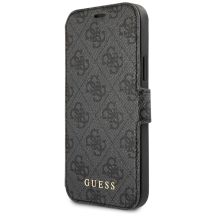 Guess GUFLBKSP12M4GG iPhone 12/12 Pro 6.1" grey/grey book 4G Charms Collection