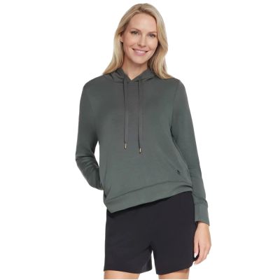 Skechers Cozy Luxe Hoodie HD127-GNBK Green L