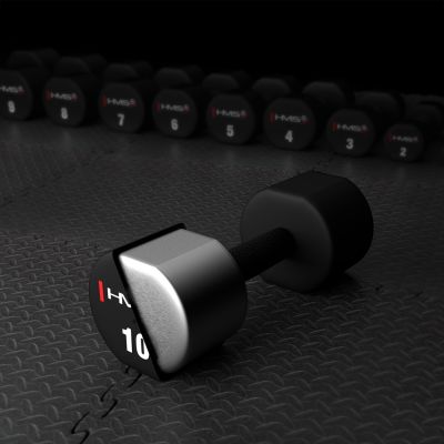 5. HPT10 2 x 10 KG POLYURETHANE TPU HMS Dumbbells