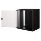 18. 19" 12U wall-mounted network cabinet, SOHO PRO 595 x 540 x 400 mm, glass door, black, unassembled, 60 kg