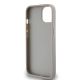 7. DKNY Leather Mono Stripe & Metal Logo case for iPhone 15 / 14 / 13 - beige