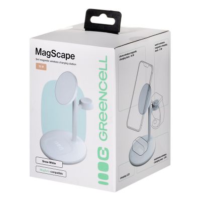 2. GREEN CELL MAGSCAPE WHITE WIRELESS CHARGER