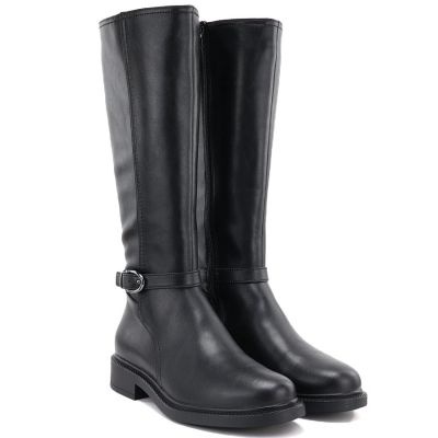8. Sergio Leone KZ-32-S black leather women's boots