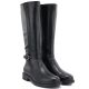8. Sergio Leone KZ-32-S black leather women's boots